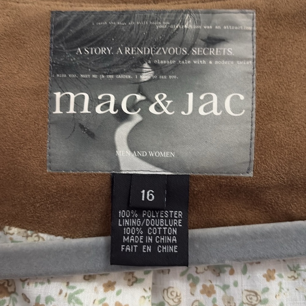 RETRO Mac & Jac Brown Blazer Collar Tailored Fit - Picture 4 of 9